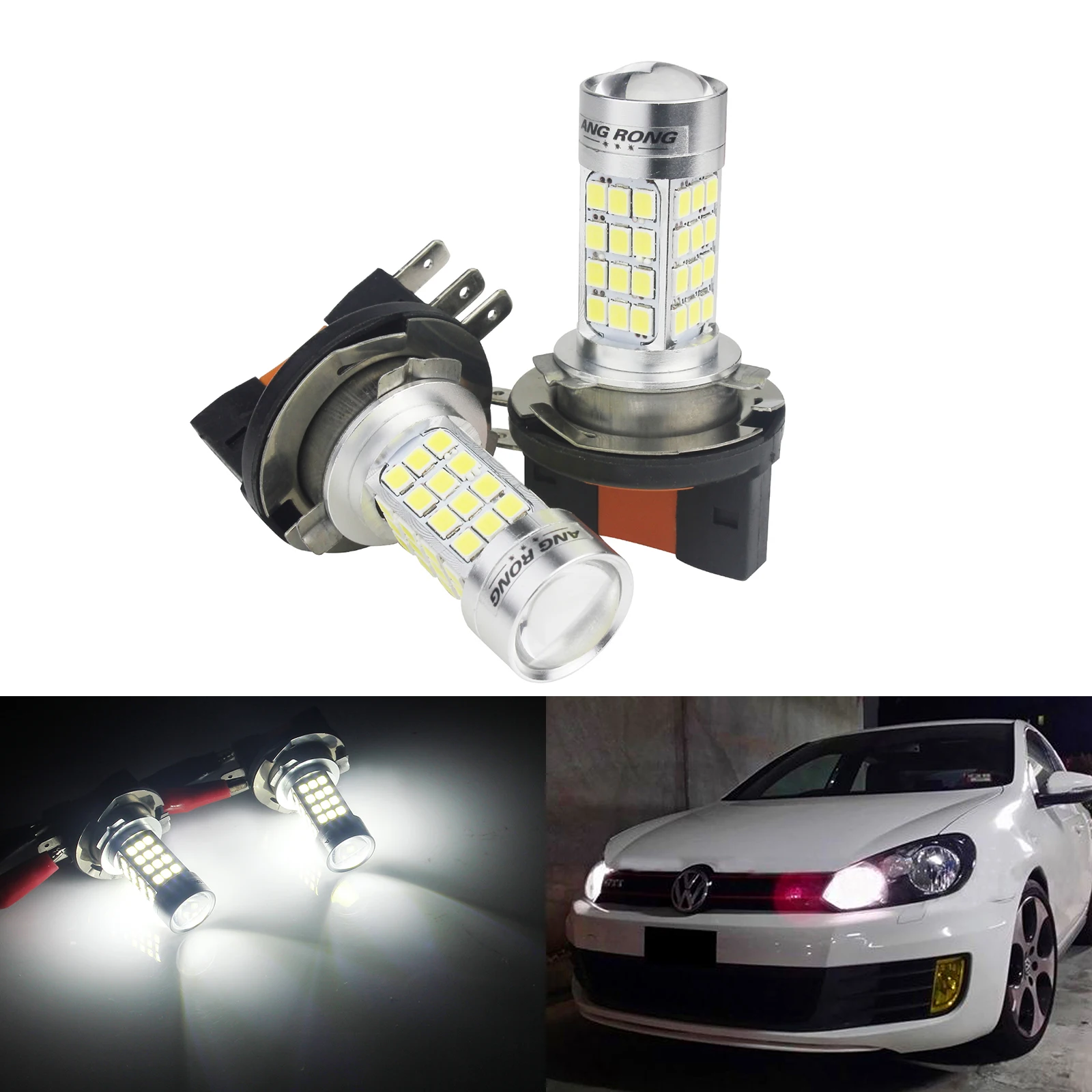 ANGRONG 2x H15 64176 лампы SAMSUNG светодиодные дневные ходовые огни для VW Golf GTI MK6 MK7 2008