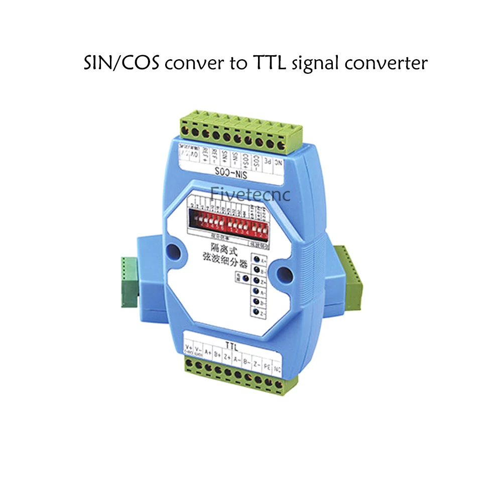 Linear scale Encoder Converter Sine / cosine wave signal conver to TTL / Sin Cos isolated subdivider isolation For Heidenhain