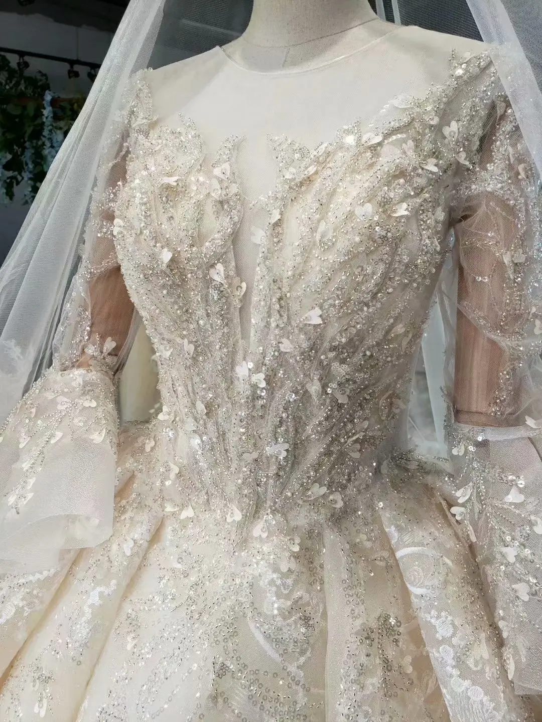 BacklakeGirls Vestidos De Novia свадебное платье принцессы с расклешенными рукавами Бальные Свадебные платья с аппликацией на заказ Suknia Slubna