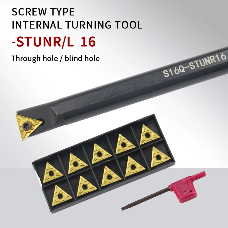

1 pcs S16Q-STUNR16/S16Q-STJNR16/S20R-STUNR16 internal turning tool and TNMG16 carbide insert