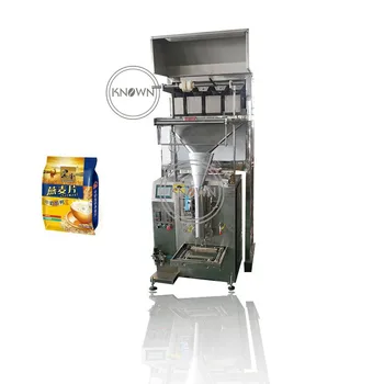 Best 4 Head Electronic Weighing Scale Vertical Automatic 1kg Rice Tea Packaging Granule Packing Machine