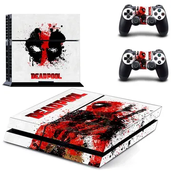 

Film Deadpool PS4 Stickers Play station 4 Skin PS 4 Sticker Decals Cover For PlayStation 4 PS4 Console and Controller Skin Vinyl