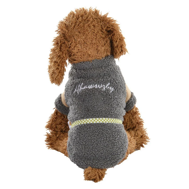 Зимняя одежда для собаки питомца осень-зима теплая ткань пальто двухсторонняя утепленная куртка для маленьких и средних собак