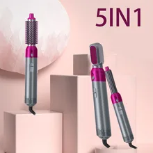 5 In 1 Hair Dryer Household Heat Comb Professional Hair Curler Automatic Curling Iron Hair Straightener Styling Tools Hair Dryer