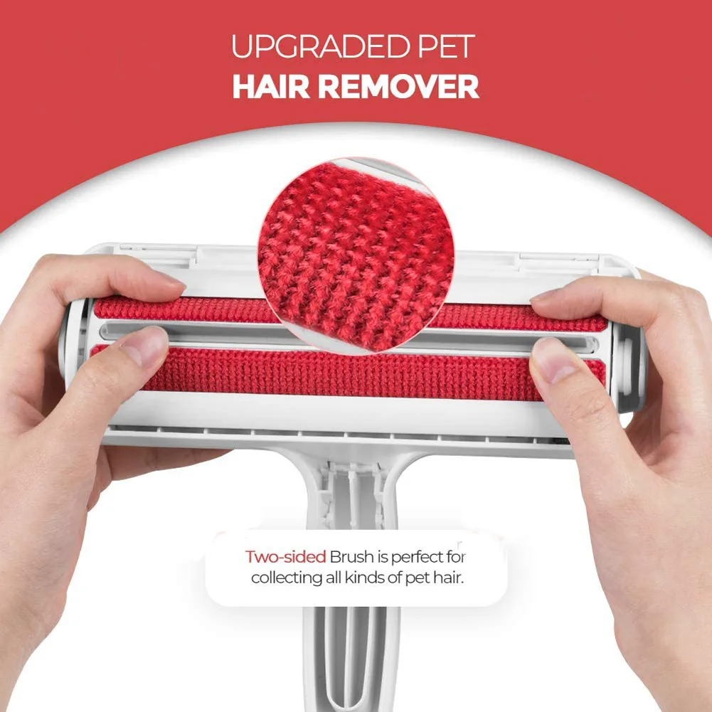 Pet Hair Remover Roller Dog Cat Hair Cleaning Brush Removing Dog Cat From Furniture Carpets Clothing Self-Cleaning Lint