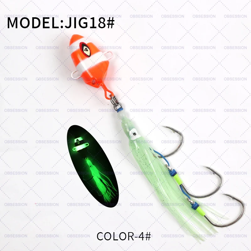 OBSESSION 100g150g200g250g300g Kabura Bullet Metal Jig Head