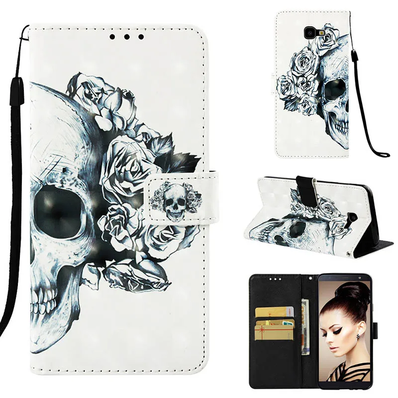 Skull Кожаный чехол для телефона ZTE Blade V9 чехол Чехол-портмоне с откидной крышкой для OnePlus 6 NEX 5T 5 A5010 A5000 крышка стильная футболка с изображением персонажей видеоигр задняя оболочка C21 - Цвет: Skull