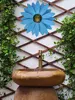 Wrought Iron Daisy Wall Hanging Metal Flower Wall Sculptures Art Decorations For Kitchen Living Room Bedroom Terrace Backyard 2