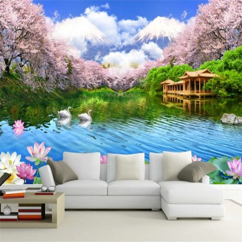 Beibehang-Very-beautiful-high-definition-cherry-TV-background-wall-custom-large-mural-wallpaper-papel-de-parede (3)