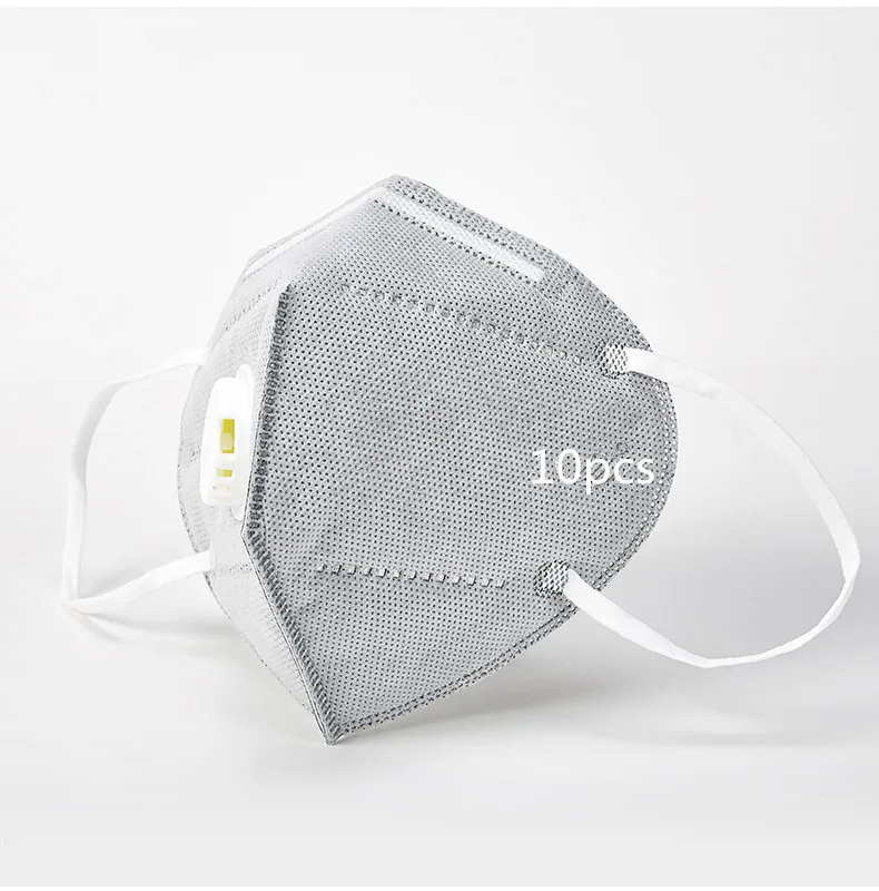 

10 PC KN95 Face Mask PM95% Filtration Disposable Face Mask Protective Masks Dust Particles Pollution Filter 10pc/pack Disposable
