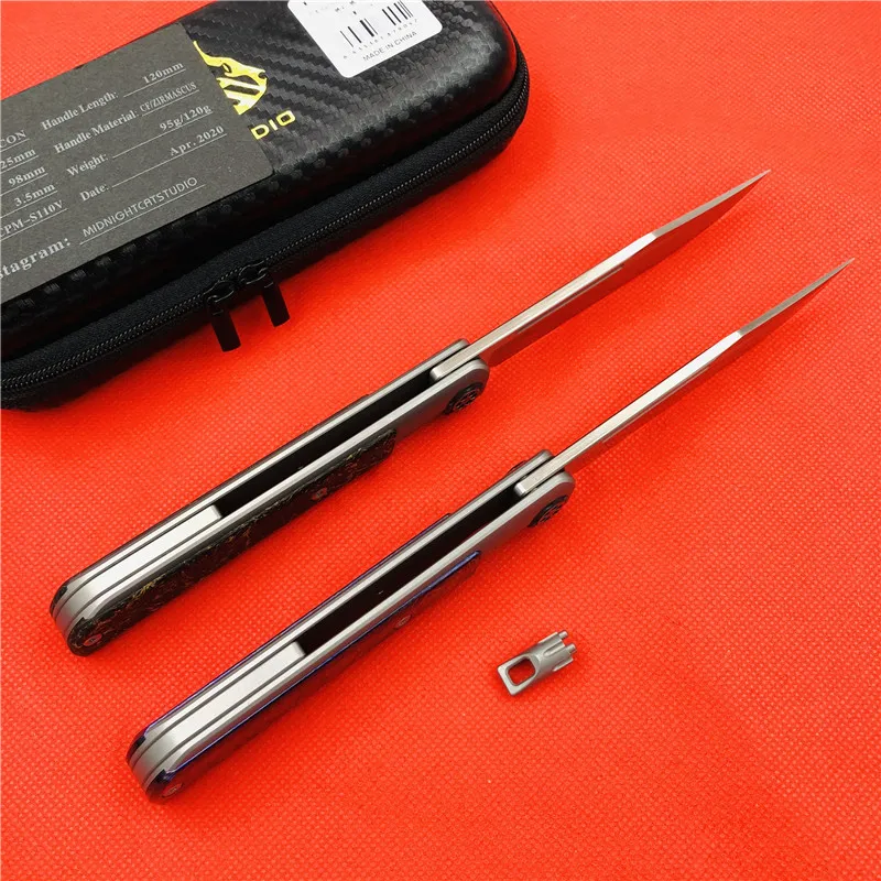 Складной нож Maxace с цирконием титановый сплав титановая ручка лошади стальной