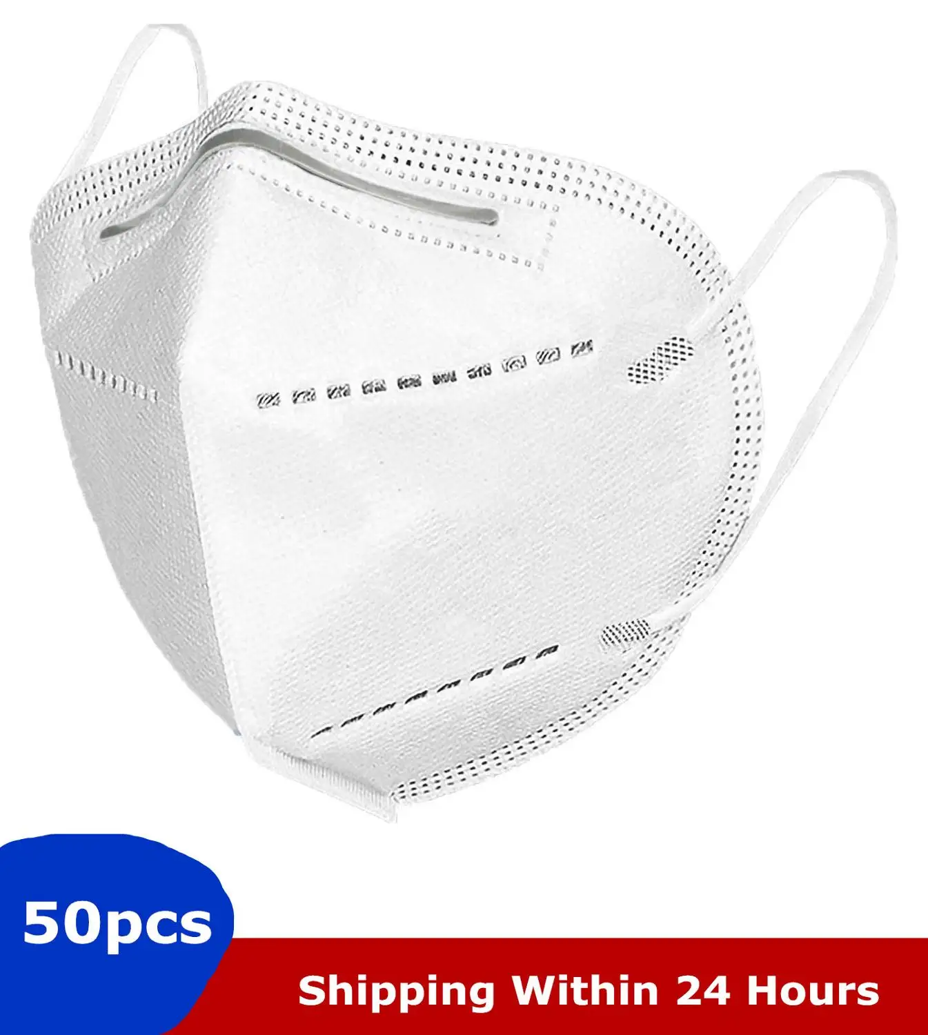 

50Pcs Health Face Mask N95 Anti-dust Influenza Anti-fog Pm2.5 Mouth Masks 95% Same Protective as KF94 FFP2 DHL Free Shipping