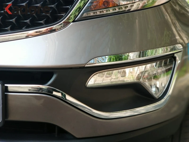 Для Kia Sportage 2010 2011 хром передний бампер противотумансветильник рамка крышка
