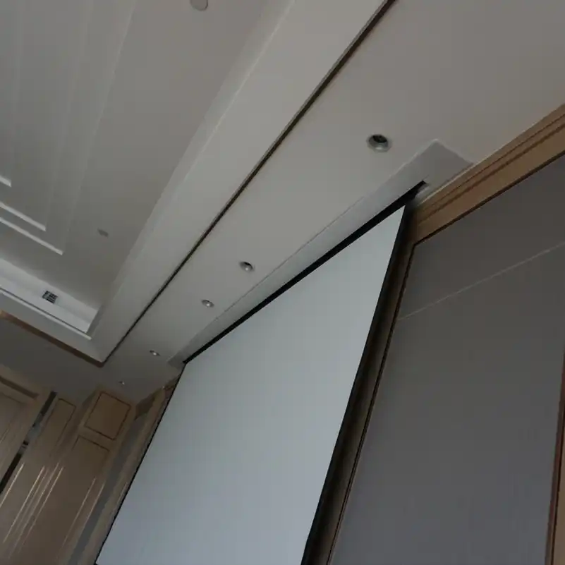 Concealed Hidden In Ceiling Projector Screen Electric Tab Tensioned Screen For Laser 8k Projector Projection Screens Aliexpress