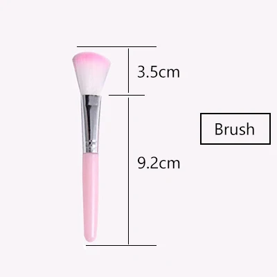 Brush FlorVida 10 г ногтей Блеск пудра для напыления 24 Цвета Пигмент пудра для ногтей Дизайн Маскарад Блестящий глиттер порошок - Цвет: Brush