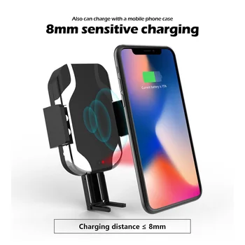 

Brand New And High Quality FT06 Auto Clamping 5W/10W Wireless Car Charger Fast Charging Mobile Phone Holder