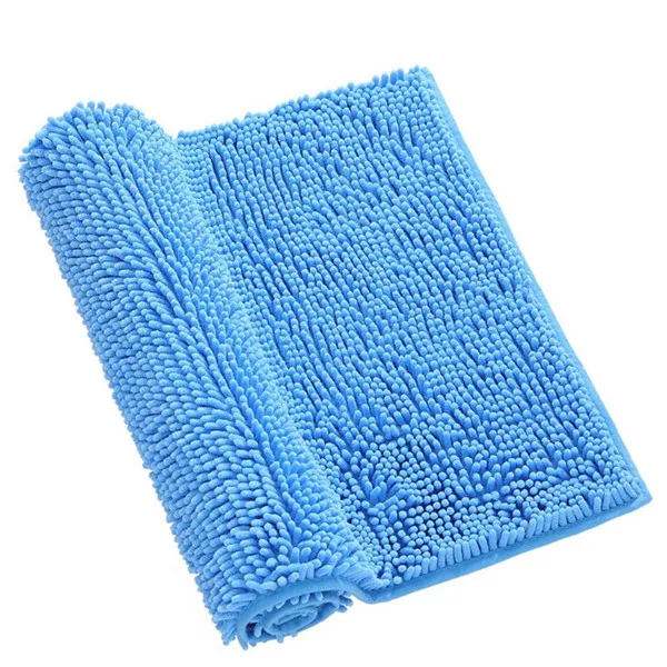 Lake Blue Термоплавкий клейкий коврик из синели ковер плюшевый 40x60 см ванная комната коврики для ванной набор ковров - Цвет: Lake Blue