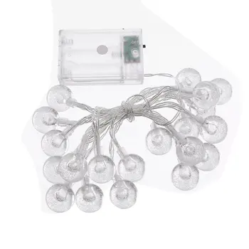

ICOCO 1pc 20 LED Small White Ball Lights String Battery Powered Flash Christmas Fairy String Light For Party Wedding Garden Sale