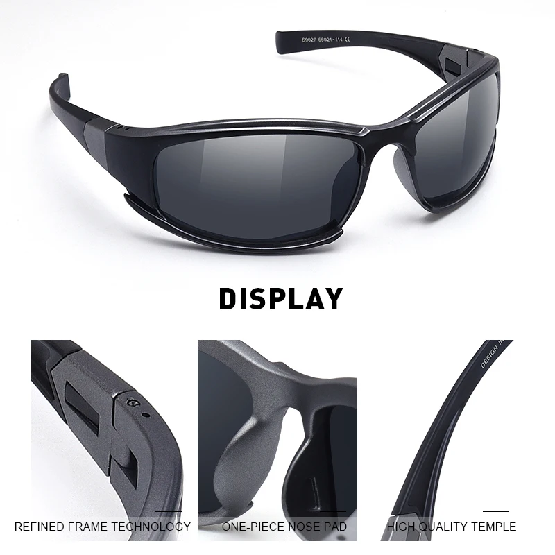 Goedkoop MERRYS ONTWERP Mannen Gepolariseerde Outdoor Sport Zonnebril Mannelijke Bril Glazen Voor Rijden UV400 Bescherming S9027