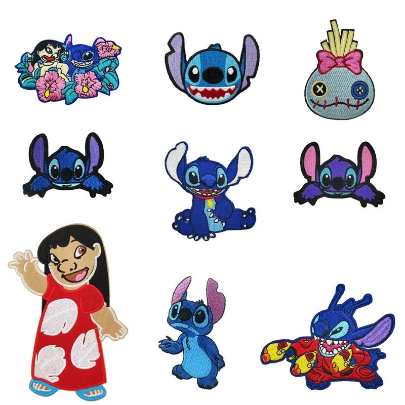 Disney Parches De Lilo Stitch Para Ropa De Bebe Pegatinas De Tela Bordadas Regalos Para Ninos Figuras De Accion Aliexpress