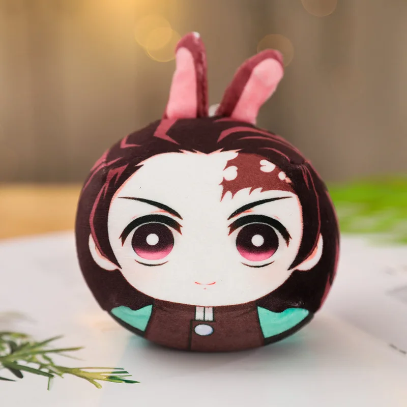Demon Slayer косплей брелок Kimetsu No Yaiba Kamado Tanjirou Kamado Nezuko плюшевая игрушка чучело кукольный брелок Подвеска сумка держатель