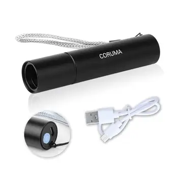 

CORUMA 365 UV LED 365NM USB Rechargeable Mini Ringworm UV Flashlight Torch