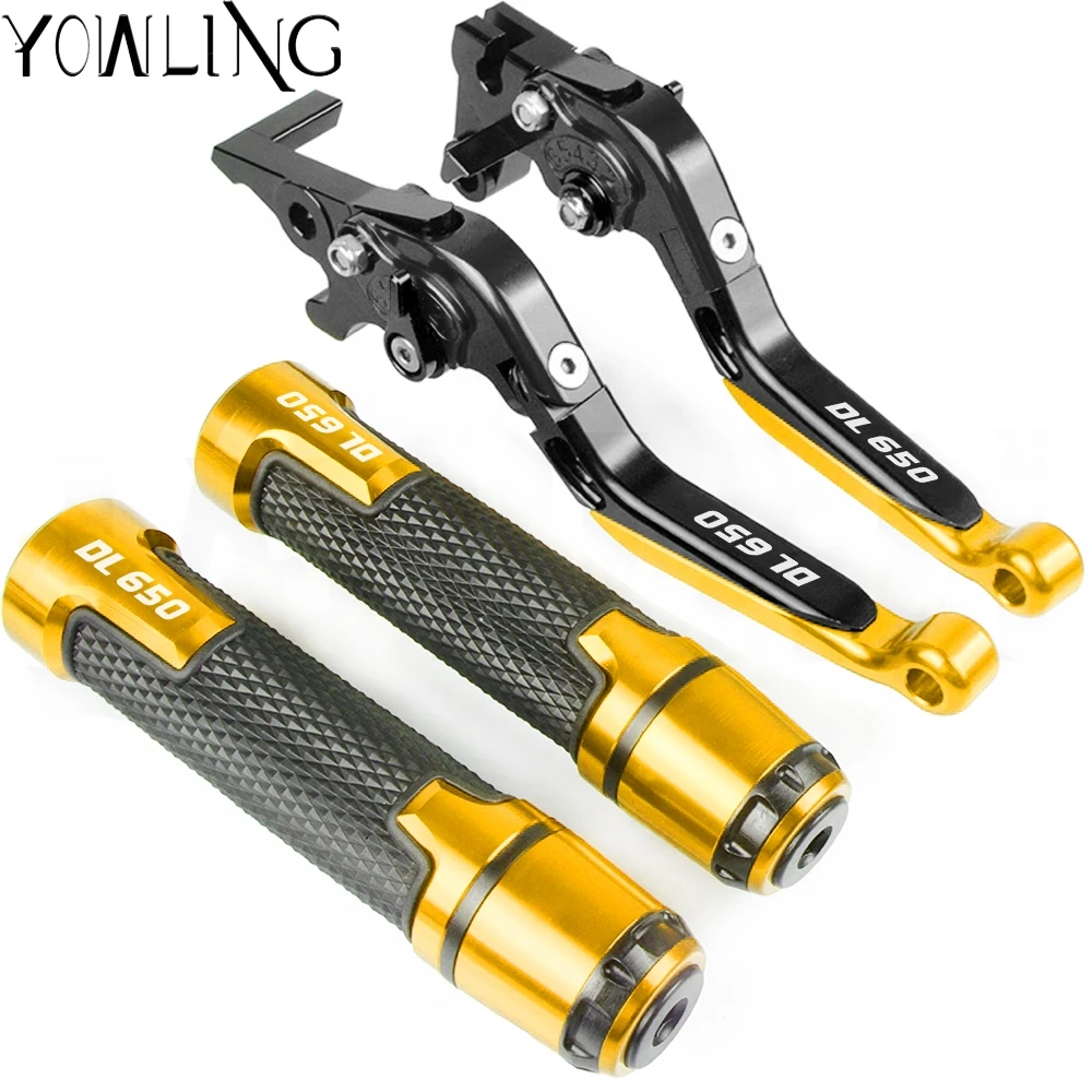 For Suzuki V-Strom 650 DL650 2011 2012 2013 2014 2015 2016 2017 Motorcycle Adjustable Brake Clutch Levers Handlebar Hand Grips | Автомобили