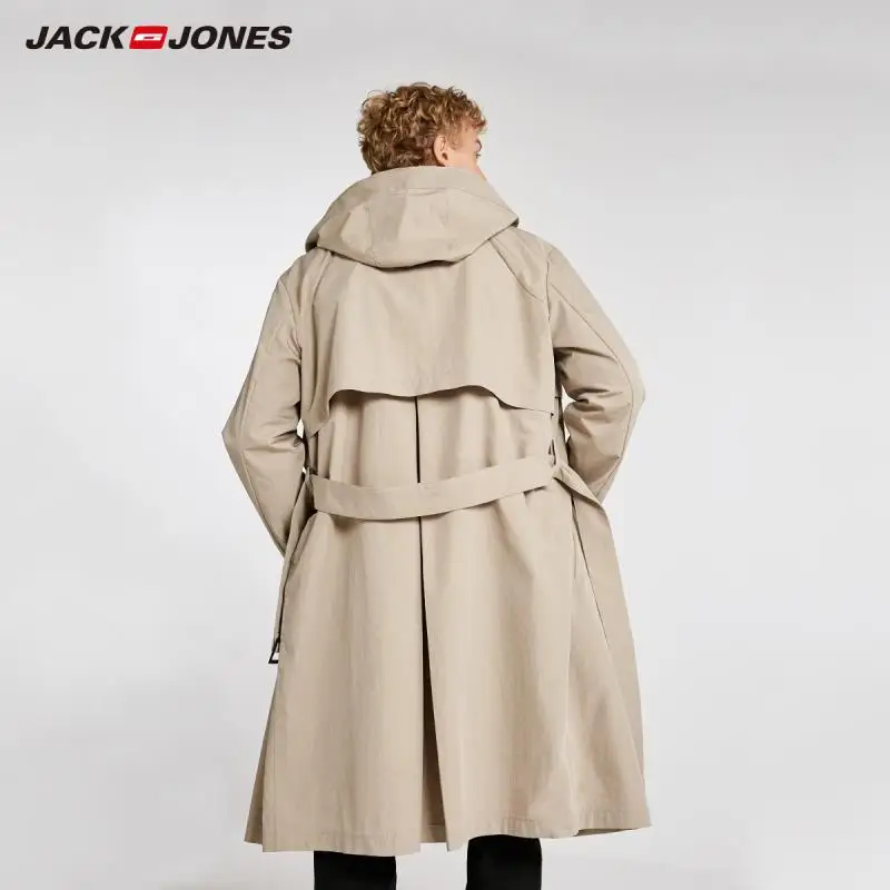 JackJones осенний мужской Тренч Повседневная Бизнес ветровка длинная куртка 218321566