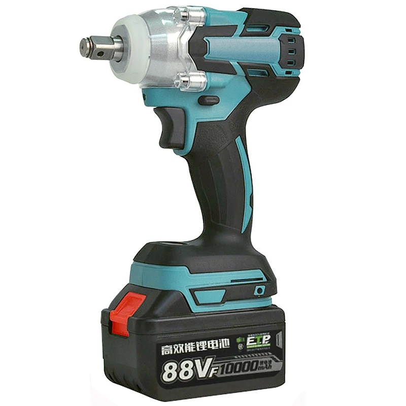 88VF Impact Wrench Brushless Cordless 10000mAh Electric Wrench Power Tool 320N.m Torque Rechargeable Extra Battery Avaliable