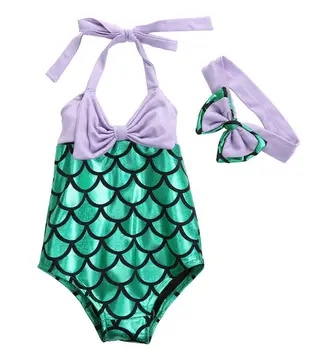 

Toddler Baby Girls Kids Swimwear Mermaid Summer Beach Swimsuit Bikini Playsuit Baby Clothing
