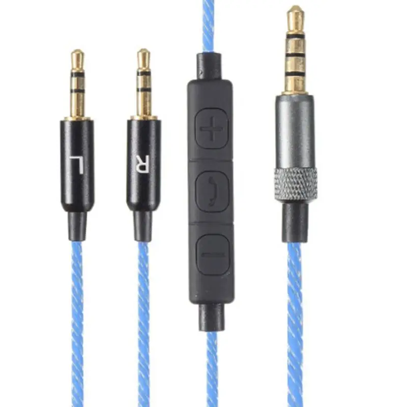Flexural Замена 1,2 м аудио кабель для Sol РЕСПУБЛИКА мастер треков HD V8 V10 V - Цвет: BL-2