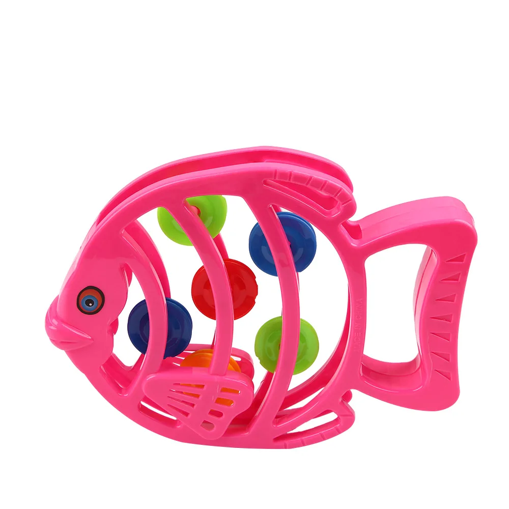 1 шт., детские погремушки в форме мультяшной рыбы, Колокольчик для ребенка, погремушка, Колокольчик для ребенка, игрушки раннего развития