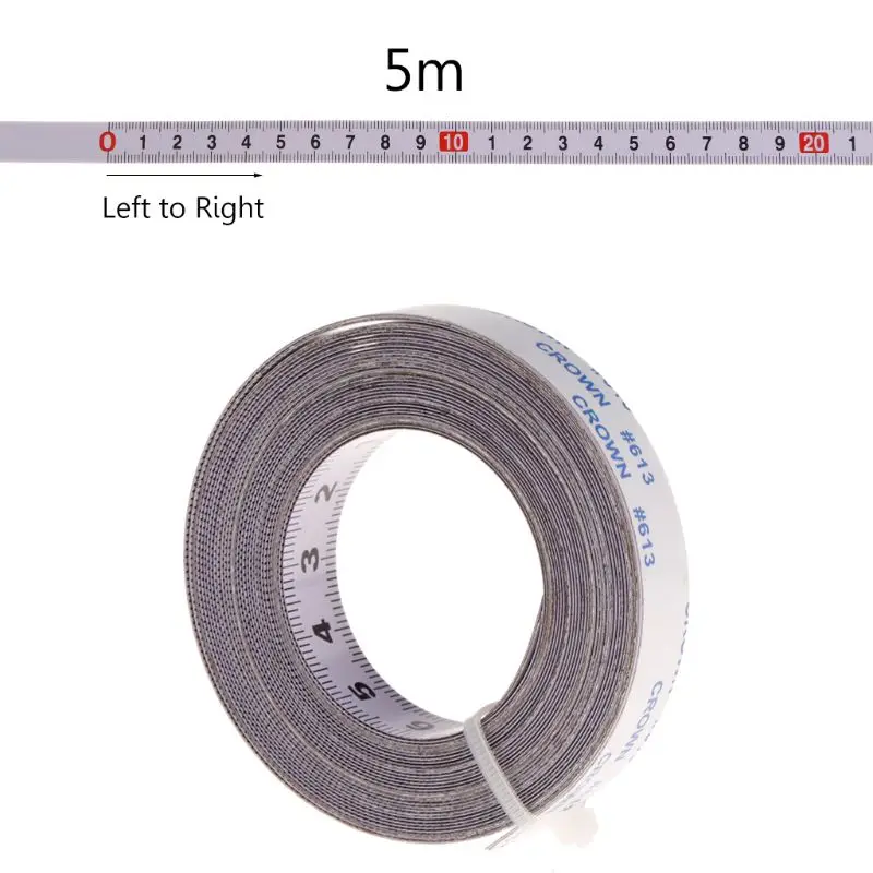 

Miter Saw Track Tape Measure Self Adhesive Backing Metric Steel Ruler 1/2/3/5M Y98E