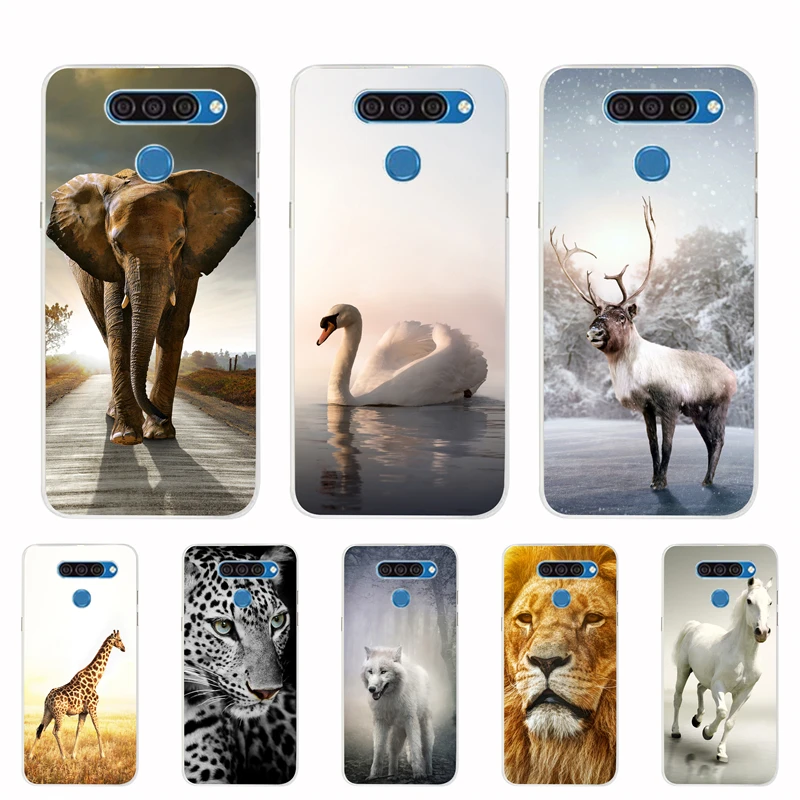 

For LG K50 Phone Case K 50 Soft Silicone TPU Back Cover For LG Q60 Shell for LGK50 Q 60 Coque Animal 6.26 inch Protective