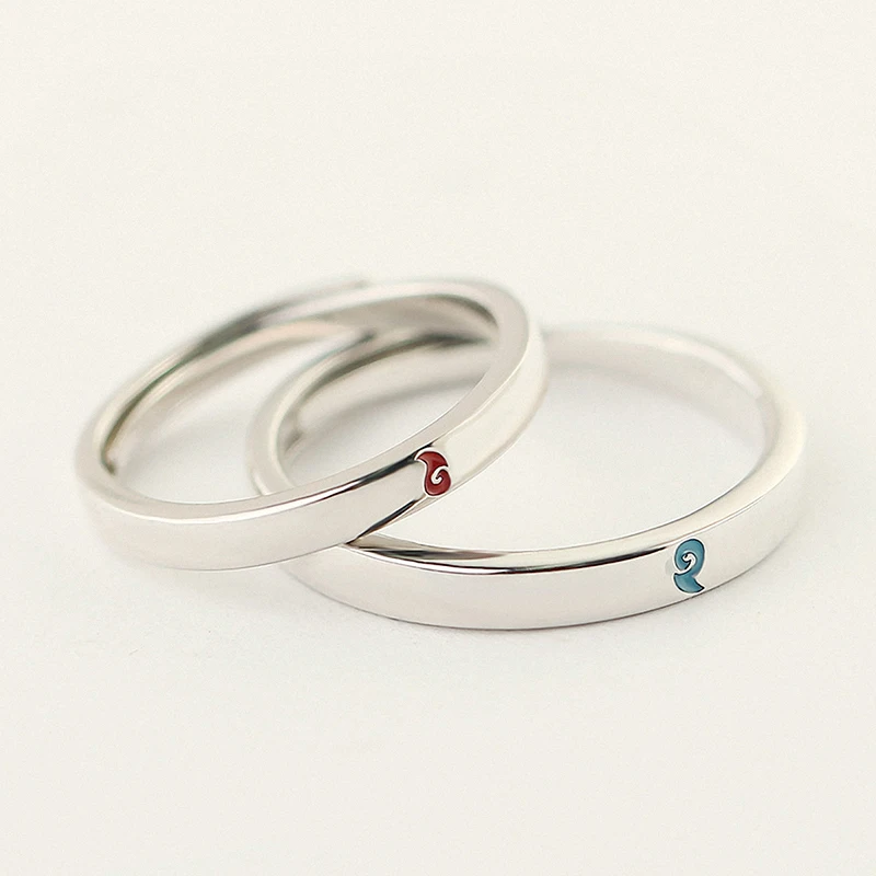 

SpringLight Unique Adjustable Nezha Rune Ring Real 925 Sterling Silver Fine Jewelry Couple Rings for Women Girlfriend Lover Gift