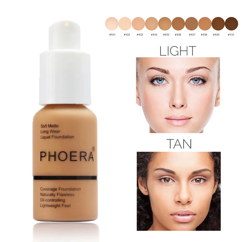 phoera full coverage liquid matte foundation