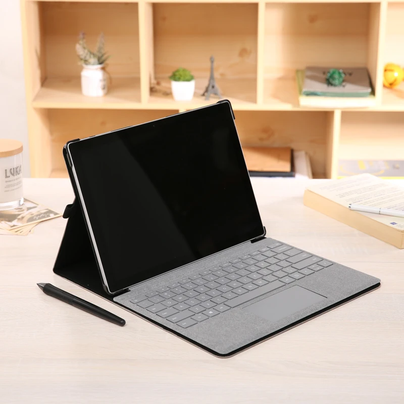 New Laptop Tablet Sleeve for Microsoft Surface Pro 6 5 4 Stand Holder for Surface Pro 6 5 4 Case Solid Laptop Bag