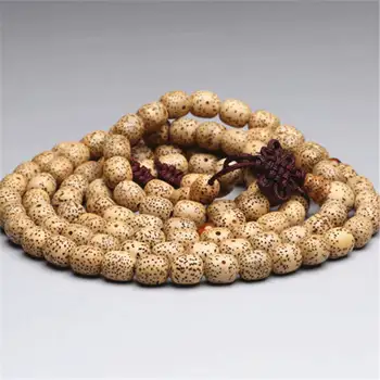 

BRO634 NATURAL STAR MOON BODHI 108 PRAYER BEADS MALA 9X8MM ORGINAL BEIGE YELLOW BODHI SEEDS BARREL BEADS FOR MALE