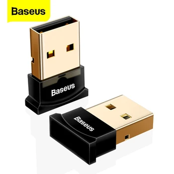 Baseus USB Bluetooth Adapter Dongle USB Wireless Computer Adapter Audio Receiver Transmitter Donglesx Laptop Earphone Mini Send 1
