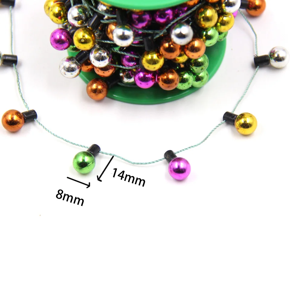 5M Christmas Garland DIY Bulbs Colorful Banner Xmas Tree Hanging Ornaments Christmas Party Birthday Decorations Home Supplies