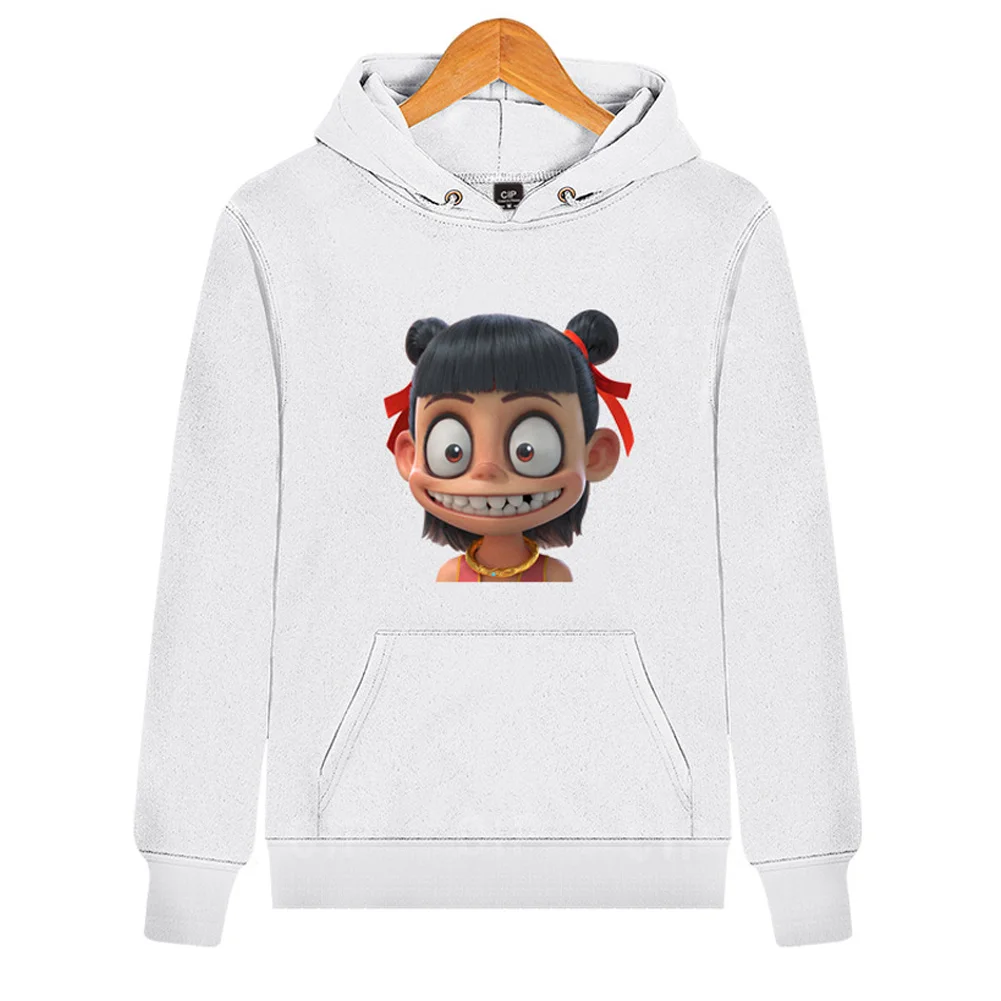 Горячие Женщины Мужчины Nezha толстовки с капюшоном, с принтом; толстовки аниме фильм персонажа шаблон с капюшоном топы CGU 88