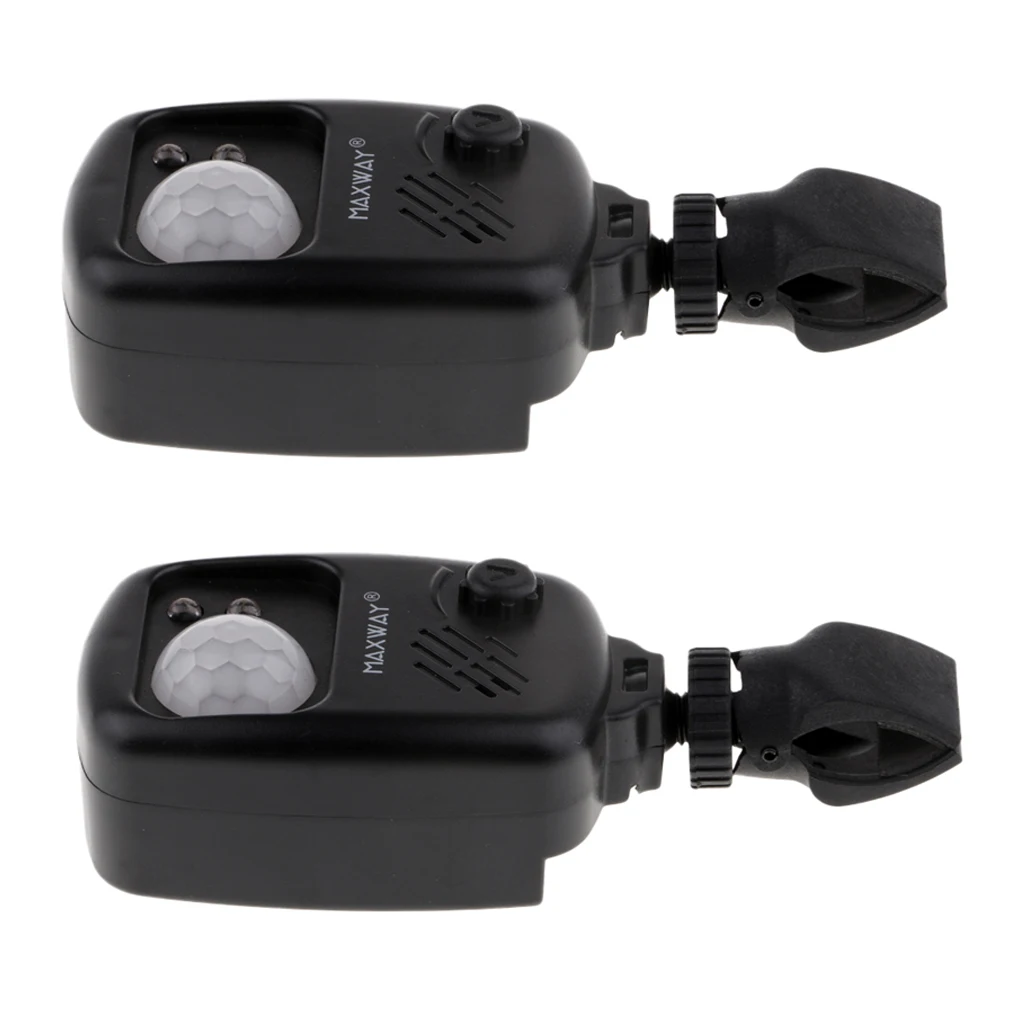 MagiDeal 2pcs Security Infrared Motion Sensor PIR Alarm for Fishing Camping