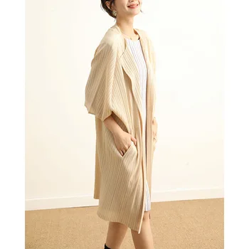 

Pleated Cardigan Outerwear Women's Spring 2020 Loose Large Windbreaker Women