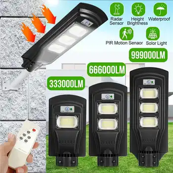 

LED Solar Street Light 120W 240W 360W with Remote Controller Outdoor Lighting IP65 Waterproof PIR Motion Sensor Garden Path Lmap