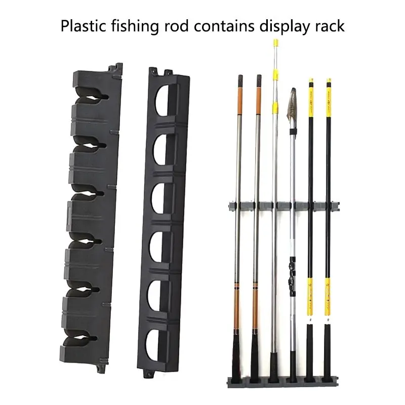 

Fish Rod Display Stand Fixed Rod Fishing Accessories Boat Horizontal Wall-mounted Hanging Plate Rack