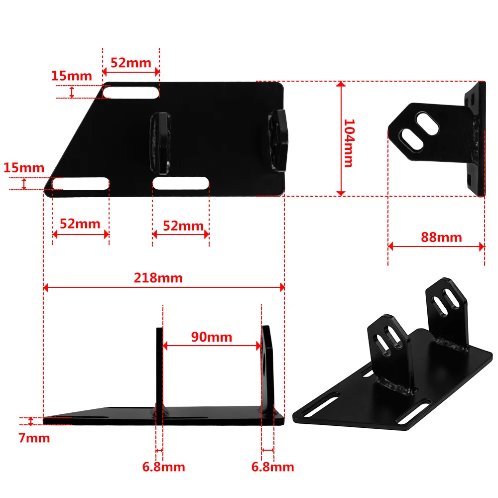 PQY для 1983-2005 Chevy GMC Blazer Jimmy Sonoma S10 S15 V8 SBC 350 конверсионные крепления двигателя 2WD PQY-EMK06