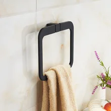 Vidric простой черный резиновый краска банное полотенце квадратное полотенце подвесное кольцо Ванная комната Туалет