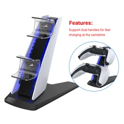 Game Controller Dual Charger Cradle Wireless Gamepad Charging Station for PS5 Console Charging Station Fan Cooler Game Controller Dual Charger Cradle Wireless Gamepad Charging Station for PS5 Console Charging Station Fan Cooler