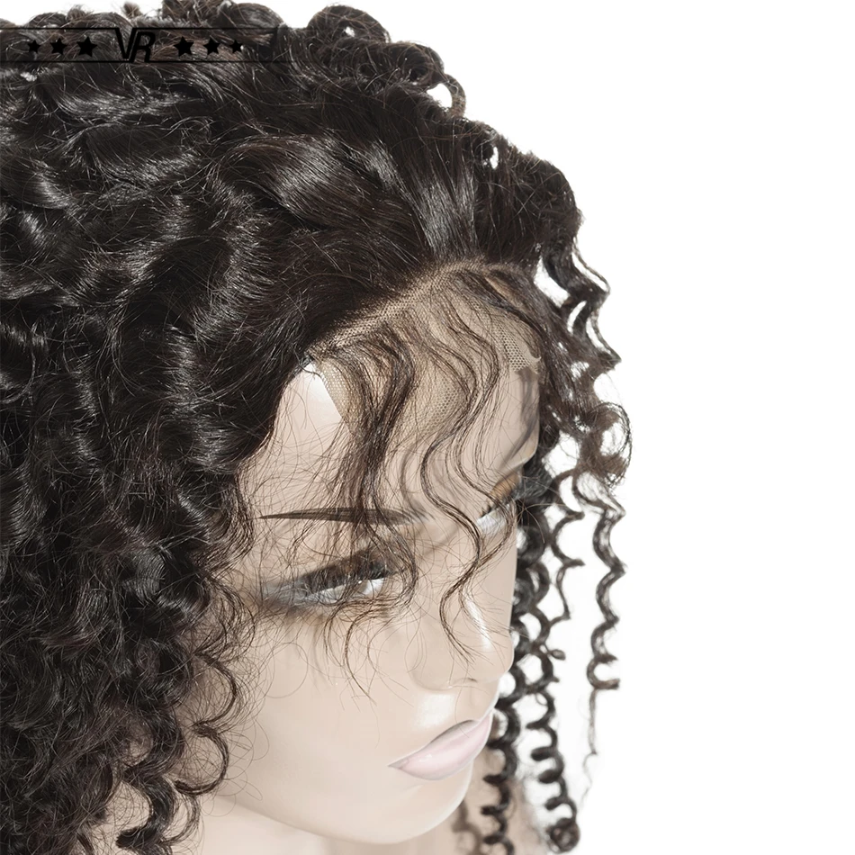 VR Star качество человеческих волос парики предварительно сорвал 4x4 парик фронта шнурка бразильские виргинские волосы 4x4 130%-200% плотность