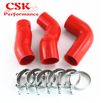 

Silicone Intercooler Turbo Pipe Hose W/ T-Clamps Kit Fits For BMW E60 E61 530d 525d